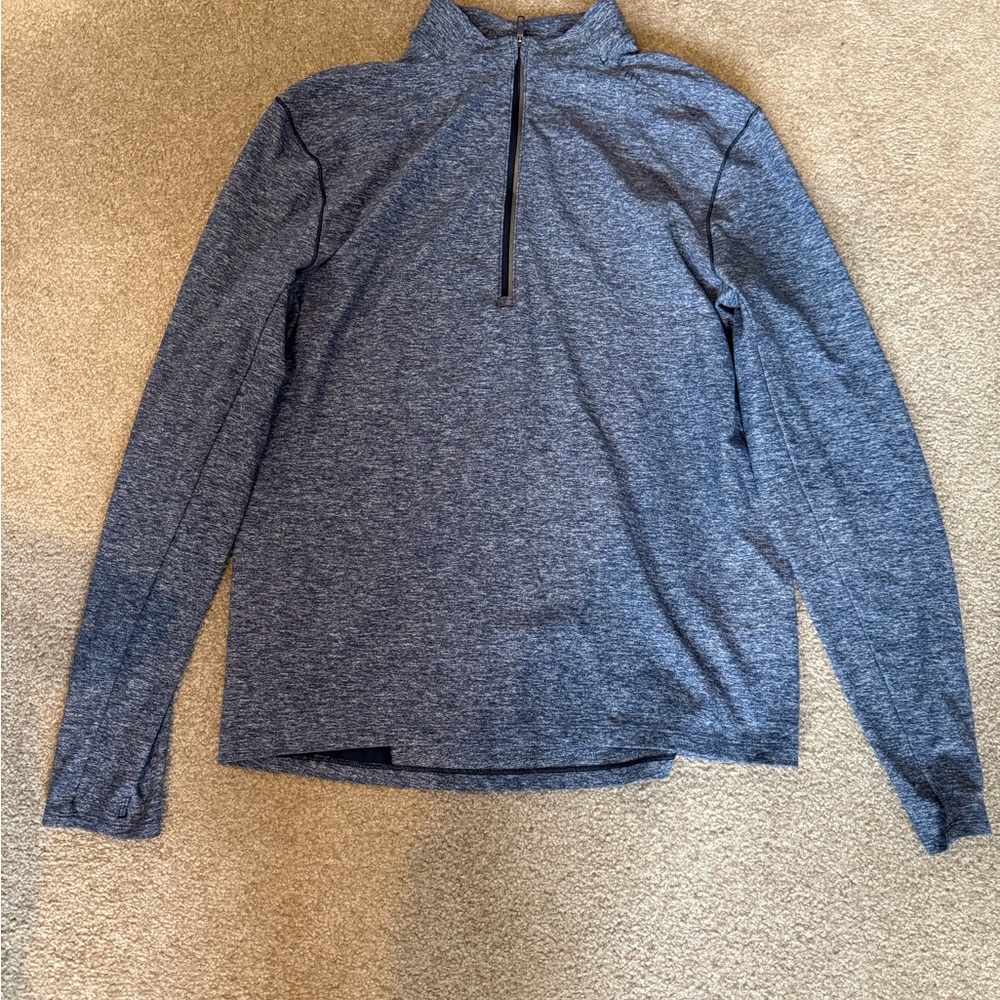 lululemon athletica Blue Zip Up Sweater
